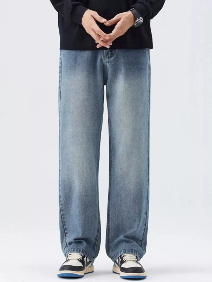 Men's Vintage Wash Loose Fit Jeans - aura - fashionMen's Vintage Wash Loose Fit Jeans2810a0160d - 7386 - 4c2e - 9875 - f69bd5061d36 - Max - OriginTrendsiaura - fashion