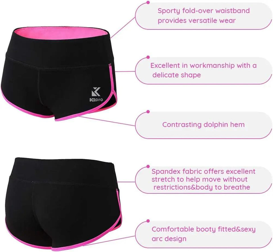 Elevate Your Workout with Kipro Women's Stylish Active Shorts - Perfect for Fitness, Yoga, and Running!