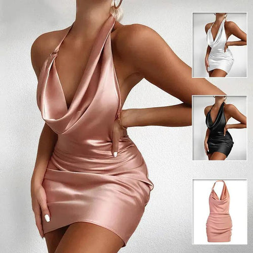 Sleeveless Backless Mini Dress - aura - fashionSleeveless Backless Mini DressSSleeveless Backless Mini DressMijn winkelaura - fashion
