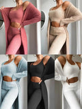 3 - Piece Fuzzy Fleece Loungewear Set - aura - fashion3 - Piece Fuzzy Fleece Loungewear SetS3 - Piece Fuzzy Fleece Loungewear SetMijn winkelaura - fashion