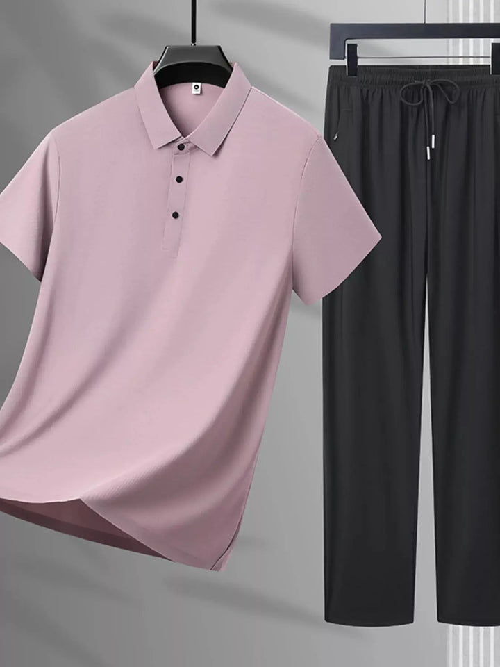 Men's Plus Size Button Detail Polo and Pants Set - aura - fashionMen's Plus Size Button Detail Polo and Pants SetM994069599b2c4fb2bd7cb0522c2e04a4 - Max - OriginTrendsiaura - fashion