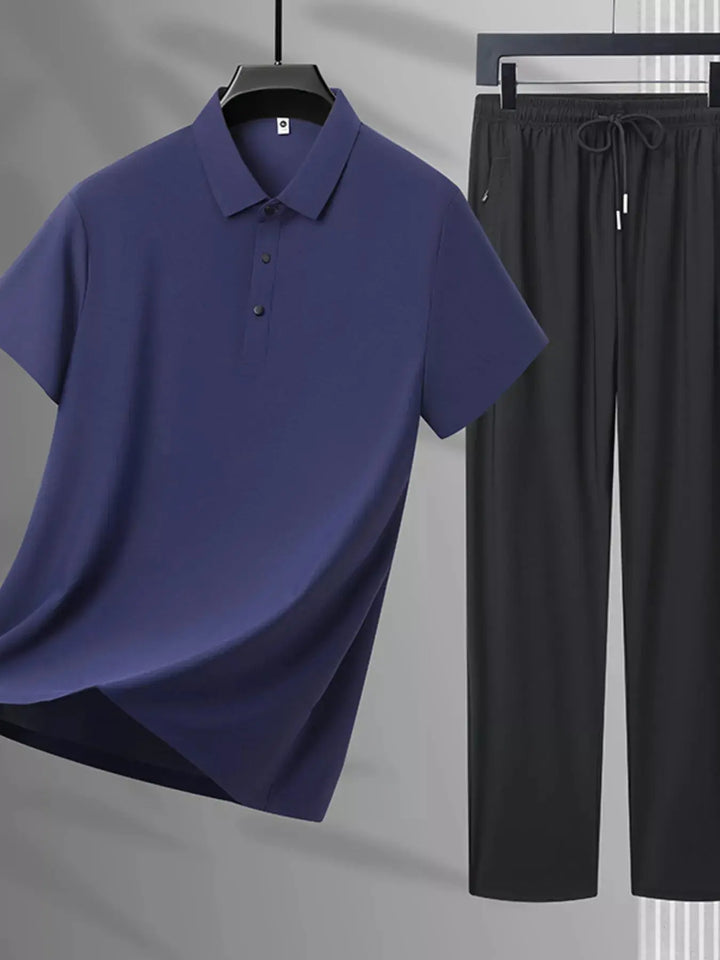 Men's Plus Size Button Detail Polo and Pants Set - aura - fashionMen's Plus Size Button Detail Polo and Pants SetM9b086bdb8f7b4622bfe91bb68fdc3a54 - Max - OriginTrendsiaura - fashion