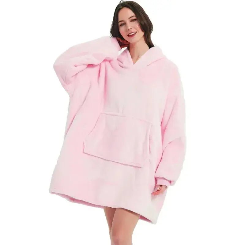 Oversized Fleece Pullover Hoodie Blanket for Men and Women with Long Flannel Sleeves - aura - fashionOversized Fleece Pullover Hoodie Blanket for Men and Women with Long Flannel SleevesOne SizeOversized Fleece Pullover Hoodie Blanket for Men and Women with Long Flannel Sleevesaura - fashionaura - fashion