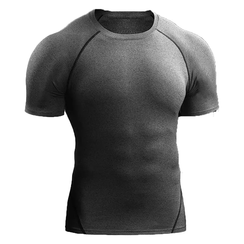 Elevate Your Game with the 2025 Men's Compression T-Shirt - Quick Dry, Elastic Sportswear for All Seasons!
