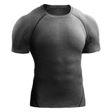 Elevate Your Game with the 2025 Men's Compression T-Shirt - Quick Dry, Elastic Sportswear for All Seasons!