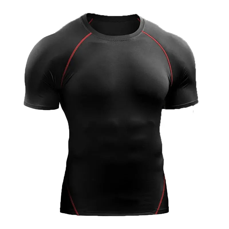 Elevate Your Game with the 2025 Men's Compression T-Shirt - Quick Dry, Elastic Sportswear for All Seasons!