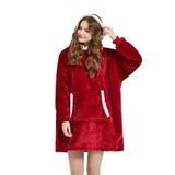 Oversized Fleece Pullover Hoodie Blanket for Men and Women with Long Flannel Sleeves - aura - fashionOversized Fleece Pullover Hoodie Blanket for Men and Women with Long Flannel SleevesOne SizeOversized Fleece Pullover Hoodie Blanket for Men and Women with Long Flannel Sleevesaura - fashionaura - fashion