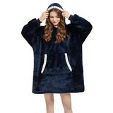 Oversized Fleece Pullover Hoodie Blanket for Men and Women with Long Flannel Sleeves - aura - fashionOversized Fleece Pullover Hoodie Blanket for Men and Women with Long Flannel SleevesOne SizeOversized Fleece Pullover Hoodie Blanket for Men and Women with Long Flannel Sleevesaura - fashionaura - fashion