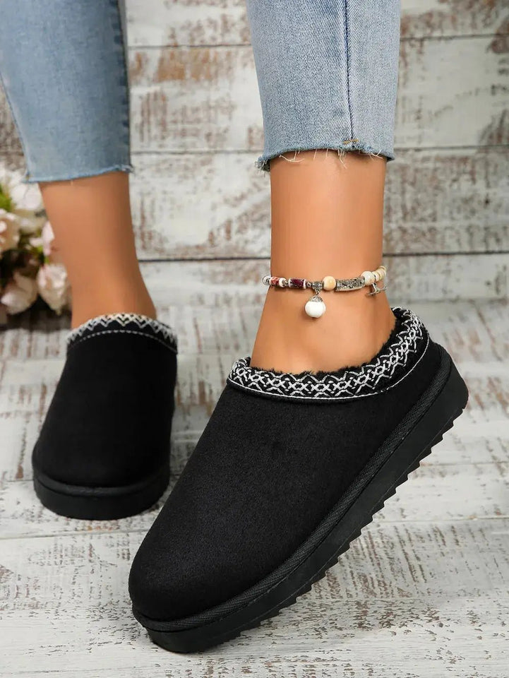Round Toe Platform Slippers - aura - fashionRound Toe Platform Slippers36(US5)b3f41154 - 1bdb - 4033 - b87c - 10503ad4c48f - MaxTrendsiaura - fashion