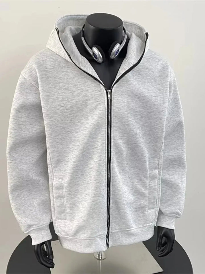 Men's Zip Up Long Sleeve Hoodie - aura - fashionMen's Zip Up Long Sleeve HoodieMc21f08147e20486e8899c46a56f0e5a0 - Max - OriginTrendsiaura - fashion