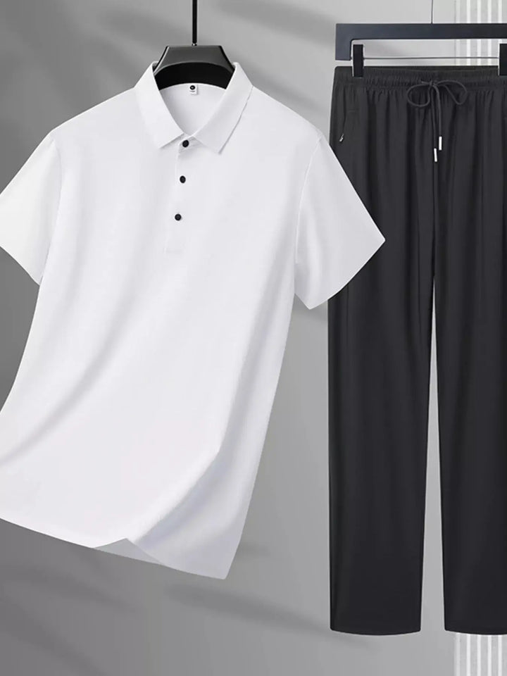 Men's Plus Size Button Detail Polo and Pants Set - aura - fashionMen's Plus Size Button Detail Polo and Pants SetMcd8e460ed6814dd38639d3337ce37509 - Max - OriginTrendsiaura - fashion