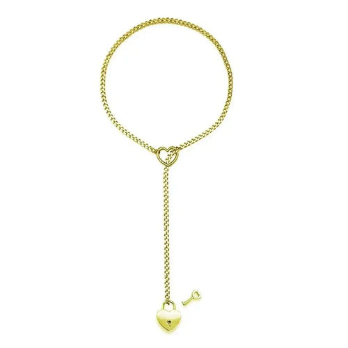 Adjustable Heart O - Ring Punk Rock Cuban Chain Necklace – Lariat Y - Style Necklace with Key & Heart Lock Pendant - aura - fashionAdjustable Heart O - Ring Punk Rock Cuban Chain Necklace – Lariat Y - Style Necklace with Key & Heart Lock PendantEBC350Mijn winkelaura - fashion