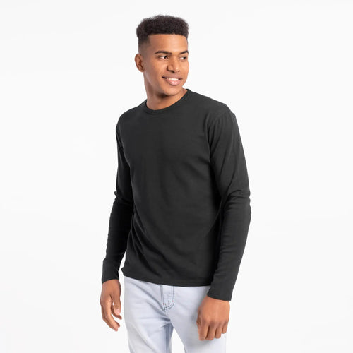 Men'S Organic Pima Long Sleeve Cotton T-Shirt - aura - fashionMen'S Organic Pima Long Sleeve Cotton T-ShirtSMen'S Organic Pima Long Sleeve Cotton T-Shirtaura - fashionaura - fashion