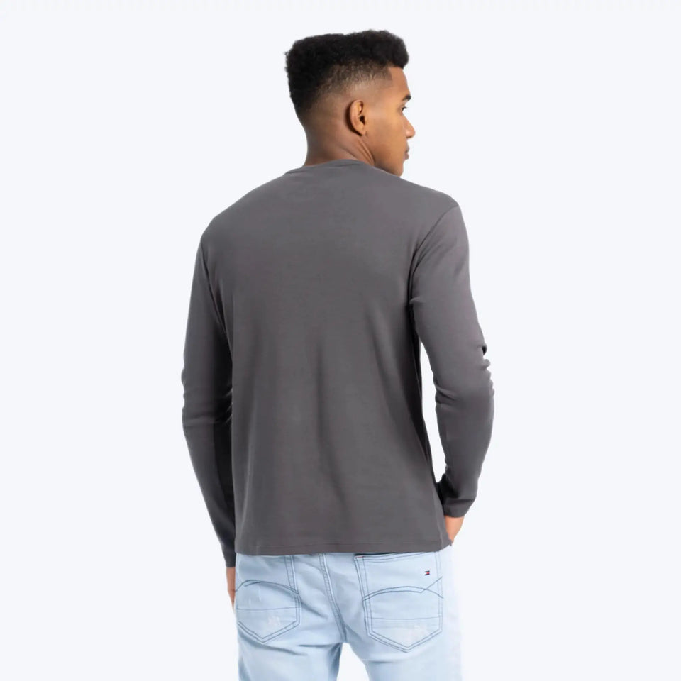 Men'S Organic Pima Long Sleeve Cotton T-Shirt - aura - fashionMen'S Organic Pima Long Sleeve Cotton T-ShirtSMen'S Organic Pima Long Sleeve Cotton T-Shirtaura - fashionaura - fashion