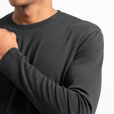 Men'S Organic Pima Long Sleeve Cotton T-Shirt - aura - fashionMen'S Organic Pima Long Sleeve Cotton T-ShirtSMen'S Organic Pima Long Sleeve Cotton T-Shirtaura - fashionaura - fashion