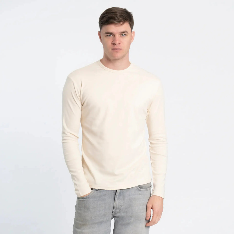 Men'S Organic Pima Long Sleeve Cotton T-Shirt - aura - fashionMen'S Organic Pima Long Sleeve Cotton T-ShirtSMen'S Organic Pima Long Sleeve Cotton T-Shirtaura - fashionaura - fashion
